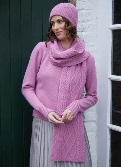 Sonny Aran Scarf in Heather